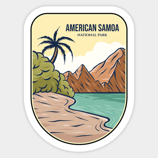 American Samoa American Samoa Sticker TeePublic